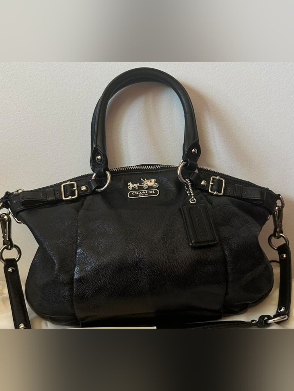 Coach Madison Leather‎ Lindsey Satchel Shoulder Bag